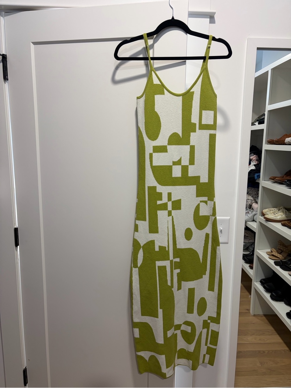 Peppermayo Green & White Geometric Maxi Dress - Picture 2 of 5